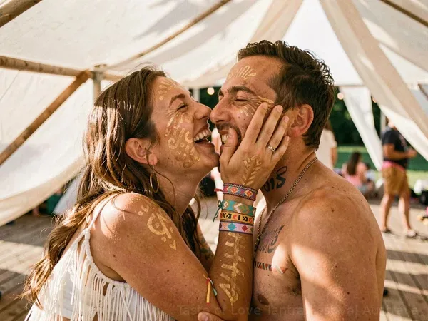 Scene General Couple Laughing at Taste of Love Tantra Festival