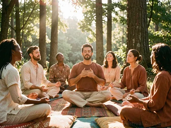 Scene General Meditation Circle at Taste of Love Tantra Festival