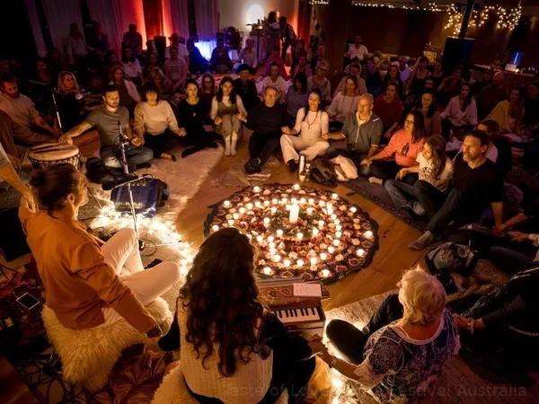 Scene Sydney Candle Circle at Taste of Love Tantra Festival
