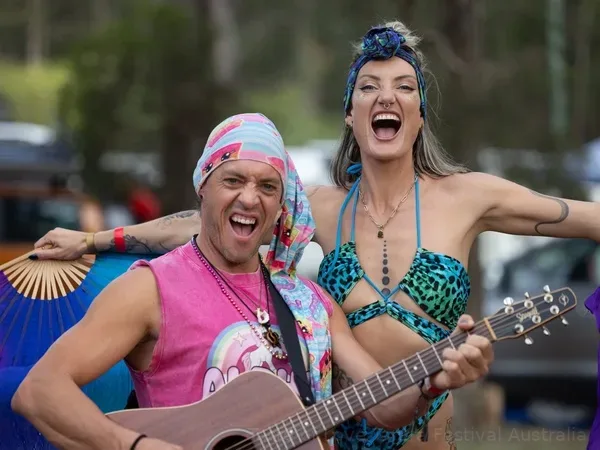 Scene Sydney Festive Couple Guitar at Taste of Love Tantra Festival