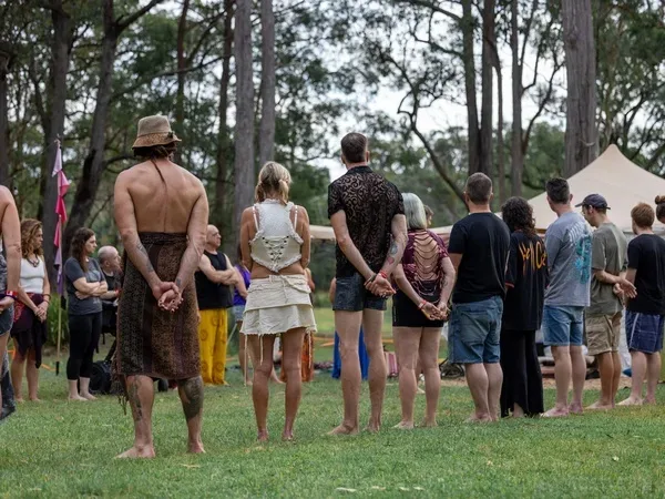 Scene Sydney Outdoor Standing Circle at Taste of Love Tantra Festival